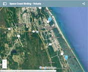 Google map to South Volusia County birding sites.